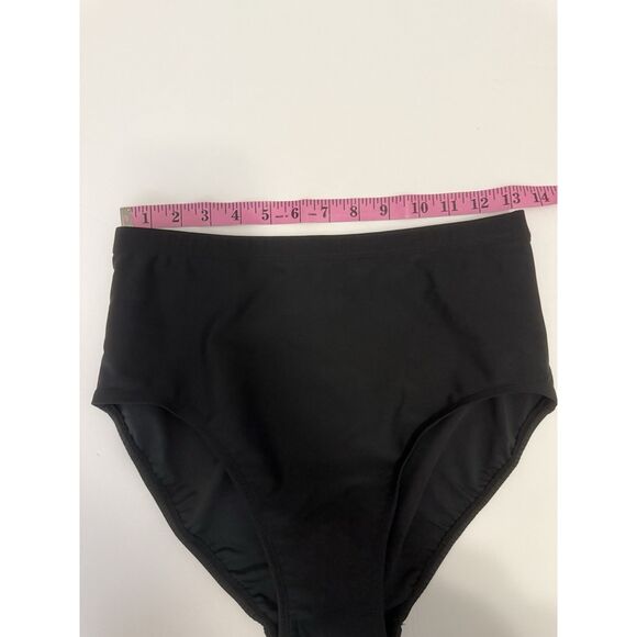 Magicsuit By Miraclesuit Elsa Tankini Top & Bottom Swimsuit Black V Neck Size 10 - Picture 14 of 16